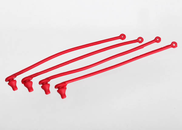 Traxxas Body Clip Retainer Set (Red) (4)   (TRA5752)