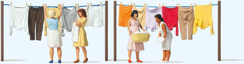 Women Hanging Laundry  (590-10741)