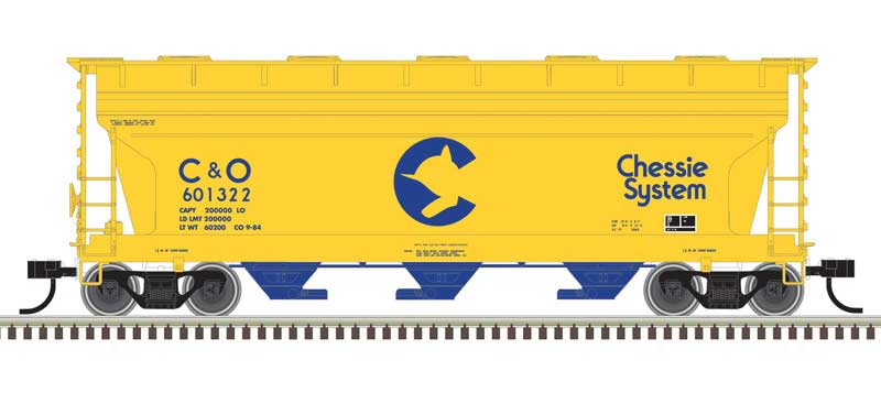 Atlas Chessie System C&O 601322 (Yellow, Blue)   (ATL50006112)