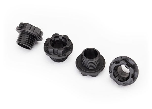 Traxxas TRX-4 Traxx Stub Axle Nut (Black) (4)    (TRA8886)