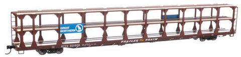 Walthers Great Northern Rack Trailer-Train Flatcar RTTX #501909 (brown) (910-8210)