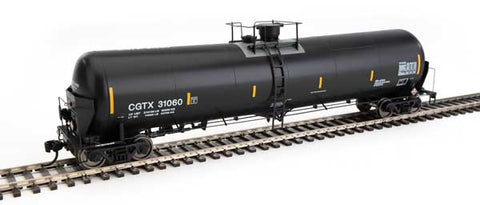 Walthers GATX Rail Canada CGTX #31060 (black, white; yellow conspicuity marks) (920-100734)