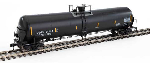 Walthers GATX Rail Canada CGTX #31140 (black, white; yellow conspicuity marks) (920-100735)