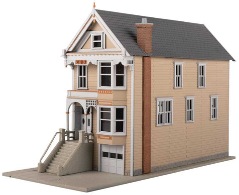 Queen Anne House Victorian House -- Kit - 3-9/16 x 7-11/16 x 5" 9.05 x 19.53 x 12.7cm