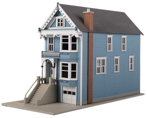 Walthers Painted Lady House Victorian House -- Kit - 3-9/16 x 7-11/16 x 5" 9.05 x 19.53 x 12.7     (931-9530)             (