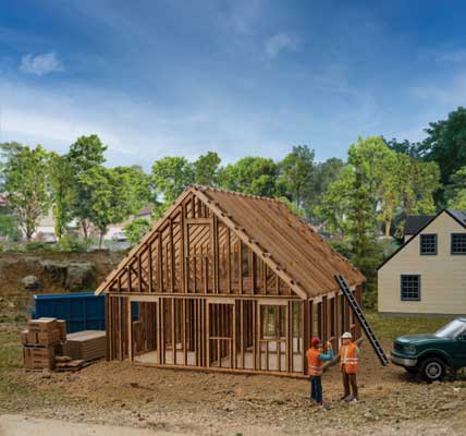 Walthers House Under Construction   (933-4157)