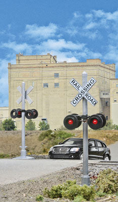 Crossing Flashers -- Set of 2 Working Signals (Use with Crossing Signal Controller)  (949-4333_