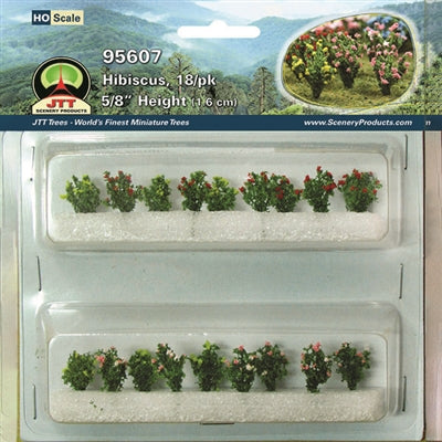 JTT HIBISCUS, HO-scale, 18/pk   (JTT95607)