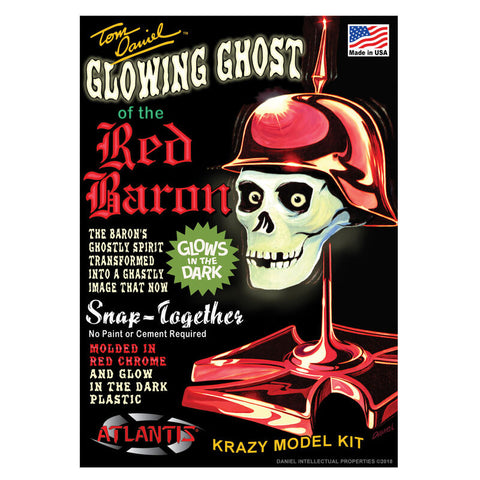 Atlantis 1/4 Ghost of the Red Baron Model Kit, Glow In The Dark & Red Chrome LIMITED EDITION   (AANM6742)