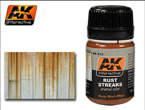 AK Interactive Rust Streaks Enamel Paint 35ml Bottle   (AKI13)