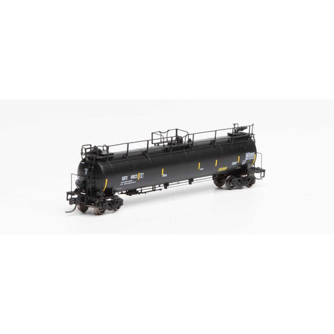 Athearn N TankTrain Intermediate,GATX/Yellow Stripe #48623 (ATH15060)