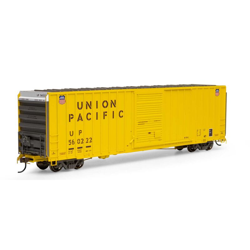 Athearn HO RTR 60' Hi-Cube Ex-Post Box, UP/Yellow #560222  (ATH16118)