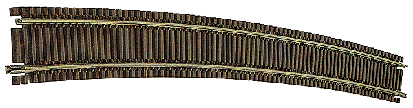 Atlas Code 55 Track w/Nickel-Silver Rail & Brown Ties -- 71" Radius Full Curve pkg(6)   (ATL2031)