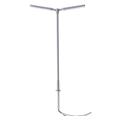Atlas N Double Arm Parking Lot Light, Gray, Warm LED (3)   (ATL70000159)
