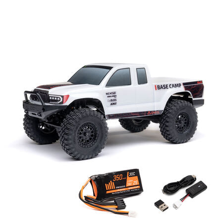 Axial 1/24 SCX24 Base Camp 4WD Rock Crawler Brushed RTR with Battery & Charger,     (AXI-1219T-)