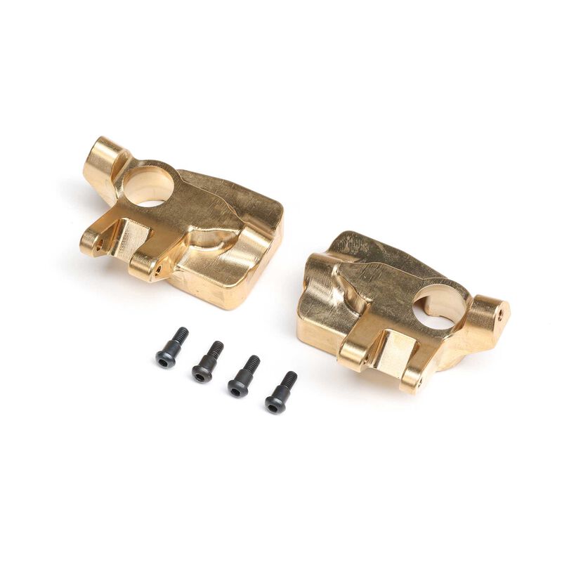Axial Portal Knuckles (Left/Right), Brass (69.5g ea), AF16P: AXP8   (AXI-2200)