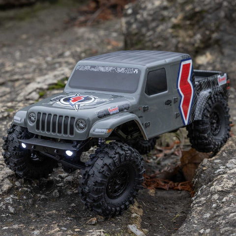 Axial 1/24 SCX24 Summit Racing Jeep Gladiator 4X4 Rock Crawler RTR  Gray   (AXI-2324)