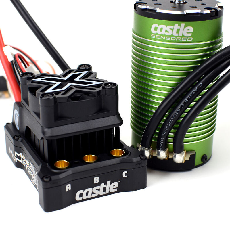 Castle Creation 1/6 Mamba Monster X Brushless ESC / 1717-1260Kv Sensored Motor Combo  (CSE010016503)