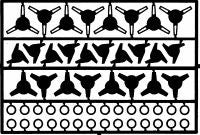 Detail Master  1/24-1/25 Wheel Knock-Offs #2   (DTM-2291)