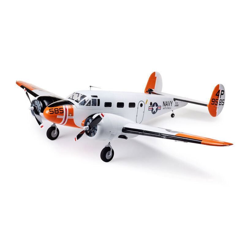 E-flite Beechcraft D18/RC-45J Expeditor 1.5m BNF Basic Electric Airplane w/AS3X+ & SAFE Select    (EFL-3726)