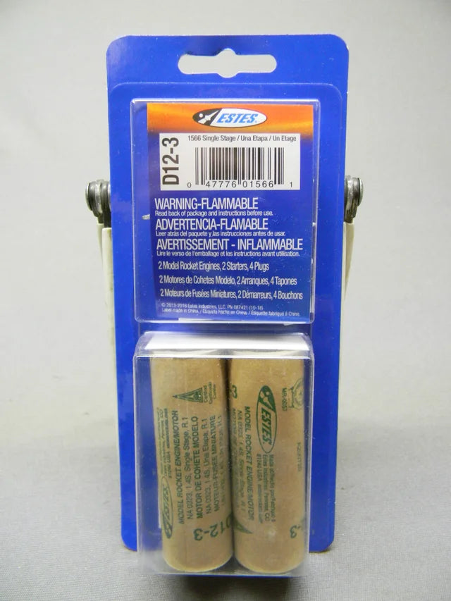 Estes  D12-3 Engines/2pk   (EST10027)