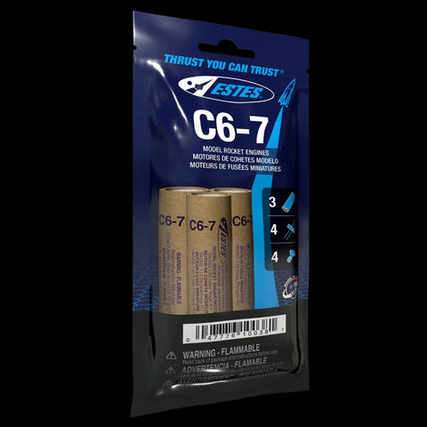 Estes C6-7 Bagged Rocket Engines (3)   (EST10038)