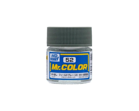Mr. Hobby C52 Flat Field Gray Acrylic Paint (10ml)   (GUZC052)