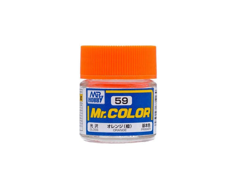 Mr. Hobby C59 Gloss Orange Acrylic Hobby Paint (10ml)   (GUZC059)