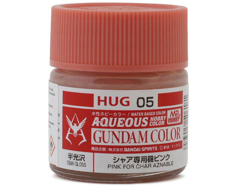 Mr. Hobby "Aqueous Gundam Color" Acrylic paint (Char Aznable Pink (10ml)   (GUZHUG05)