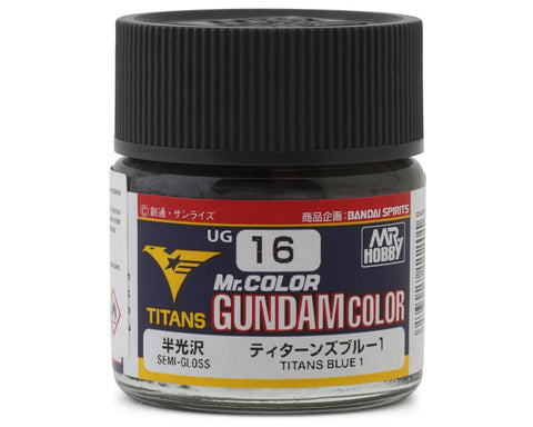 Mr. Hobby "Gundam Color" Acrylic paint (Titans Gundam Dark Blue)Semi  Gloss)   (GUZUG16)