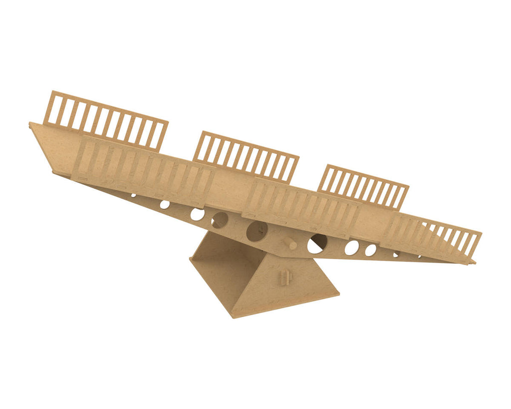 See Saw Bridge High density Wood board climbing for  1/16  1/18 1/24 RC Crawler  Car