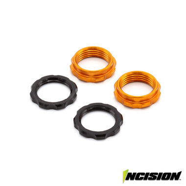 Vanquish S8E MACHINED SPRING COLLARS - ORANGE   (IRC00518)