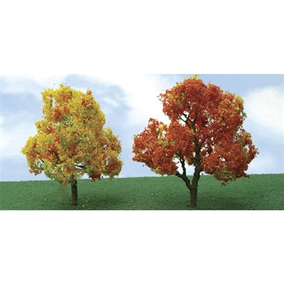 JTT PRO-ELITE TREES: DECIDUOUS Autumn 2" to 2.25" PRO-ELITE N-scale, 4/pk   (JTT92219)