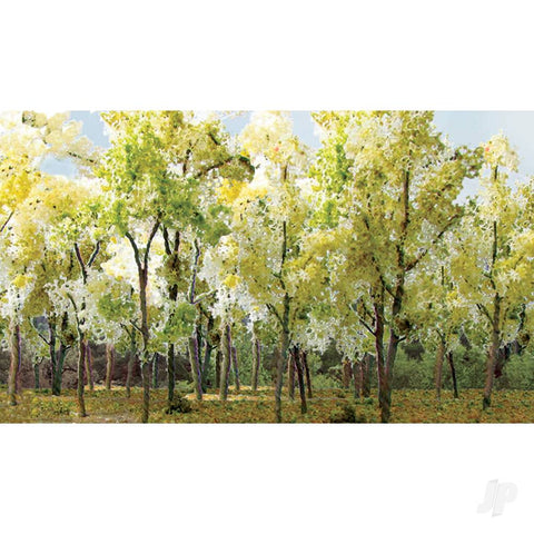 JTT Woods Edge Trees, Beige Green, N-Scale, (15 pcs)   (JTT95625)