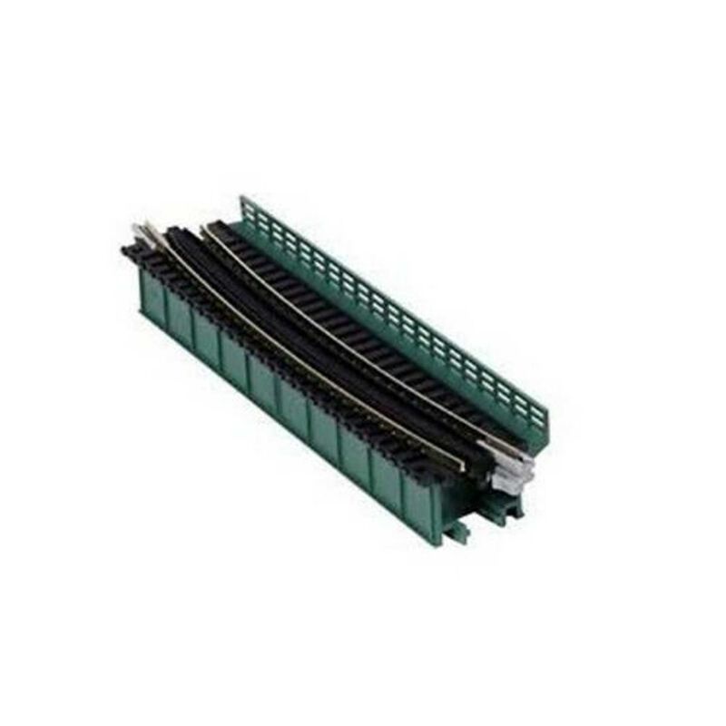 N 17.6" Single Curve Girder Bridge Grn 15 degree