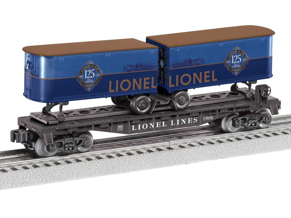 Lionel O RTR Lionel 125th Flatcar with Piggyback Trailers   (LNL2528650)