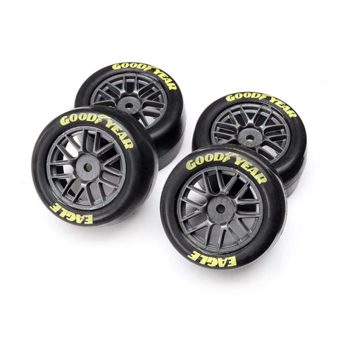 Losi Goodyear Eagle Mounted Tires, Soft (4): NASCAR   (LOS-1937)