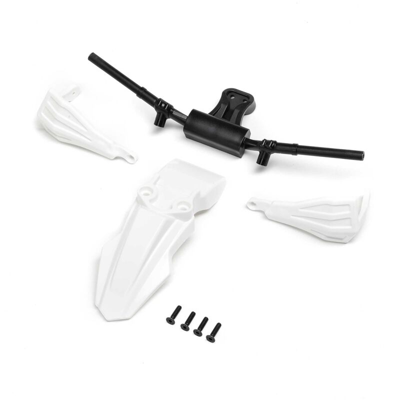 Fender, Handguards & Handle Bars, White: PM-SM