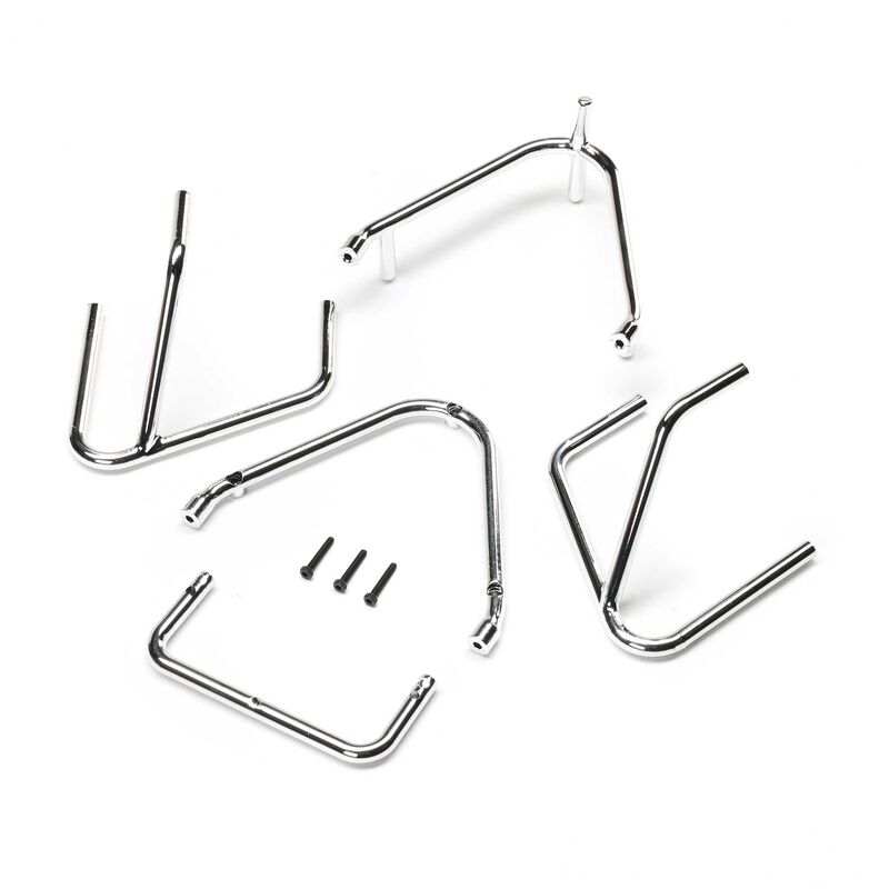 Losi 22S Sprint Rear Bumper Set (Chrome)  (LOS-2427)
