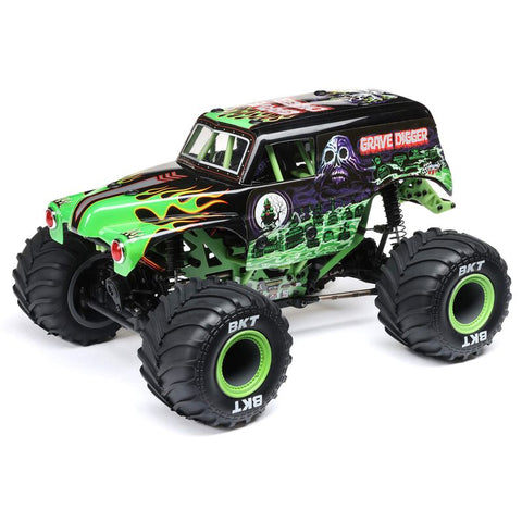 Losi 1/18 Mini LMT 4WD Grave Digger Monster Truck Brushed RTR  (LOS01026T1)