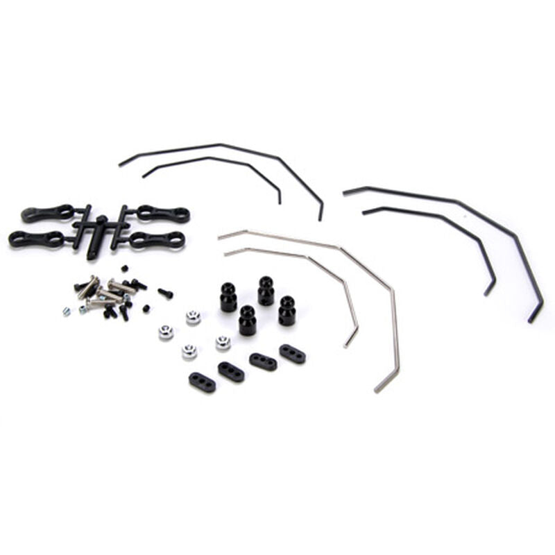 Losi Front/Rear Sway Bar Kit: 10-T (LOSB2222)
