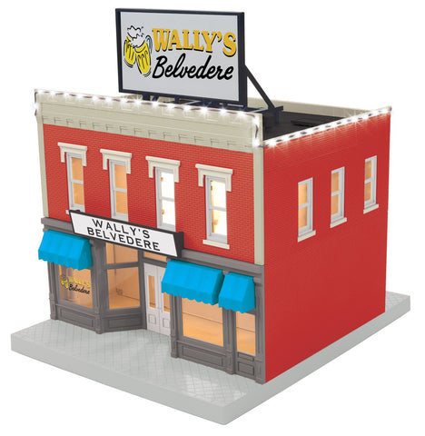 MTH O 2-Story Building Wally’s Belvedere w/LED Lights   (MTH3090684)