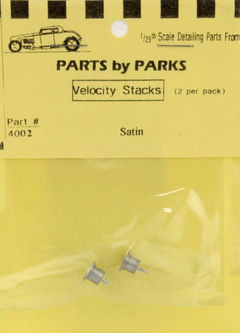 Partscby Parks 1/24-1/25 Velocity Stacks 5/16 x 7/32 x 3/16 (Satin Finish) (2)   (PBP4002)