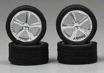 Pegasus Belagios Chrome Rims with Tires (4)    (PGH1262)