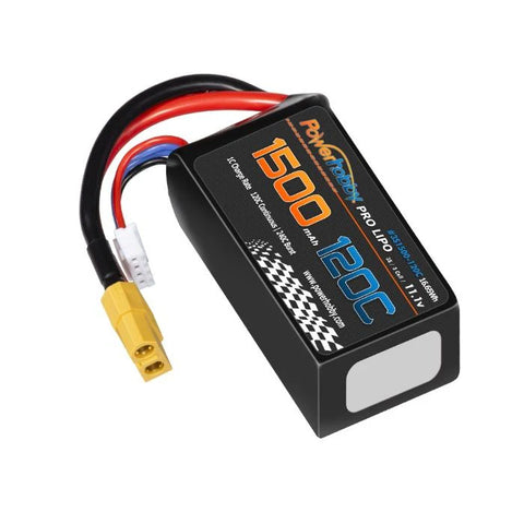 Power Hobby 3S 11.1V 1500mah 120C Lipo Battery w XT60 Plug   (PHB3S1500120CXT60)