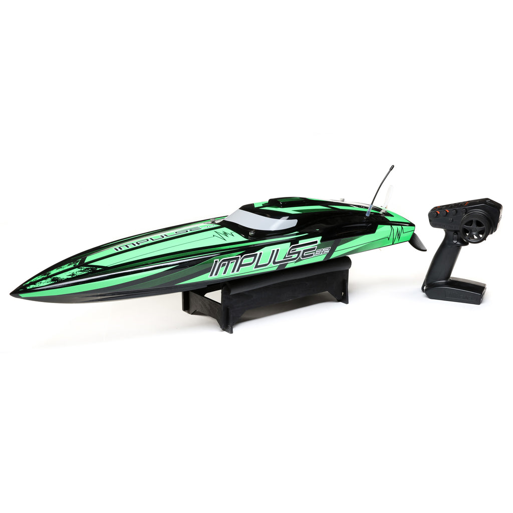 Pro-Boat Impulse 32" Brushless Deep-V RTR with Smart, Black/Green RTR (PRB08037T1)