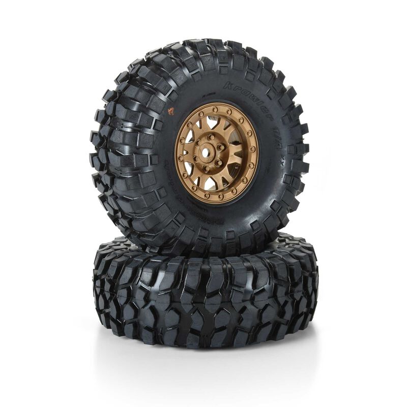 1/10 Limited Edition BFG Krawler T/A KX G8 1.9" Crawler Tires Mounted 12mm Bronze Impulse (2)