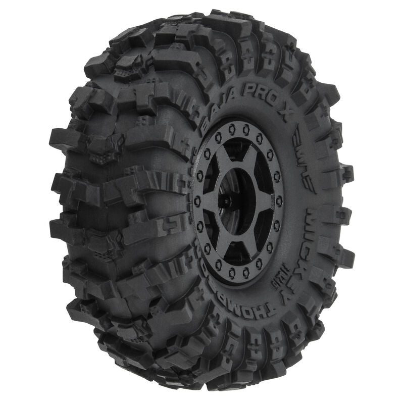 Pro-Line1/24 MT Baja Pro X F/R 1.0 Tires MTD 7mm Blk (4)   (PRO1021510)
