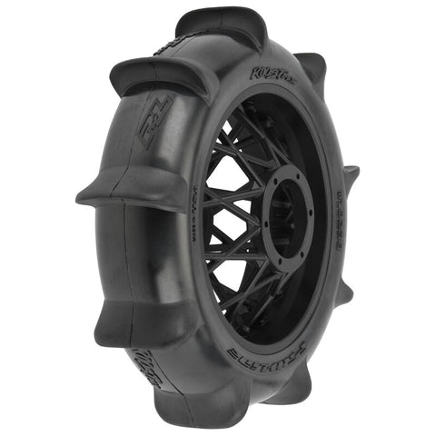 Pro-Line 1/4 Roost MX Sand/Snow Paddle Rear Tire MTD Black (1)   (PRO1023810