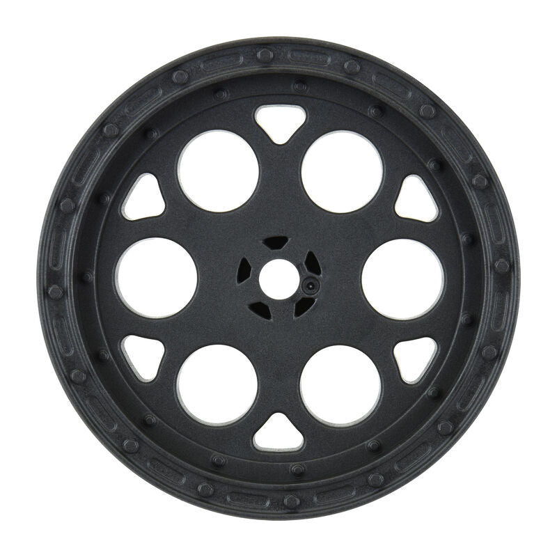 Pro-Line Showtime 2.2" Sprint Car Rear Sprint Wheels (Black) w/12mm Hex    (PRO278303)